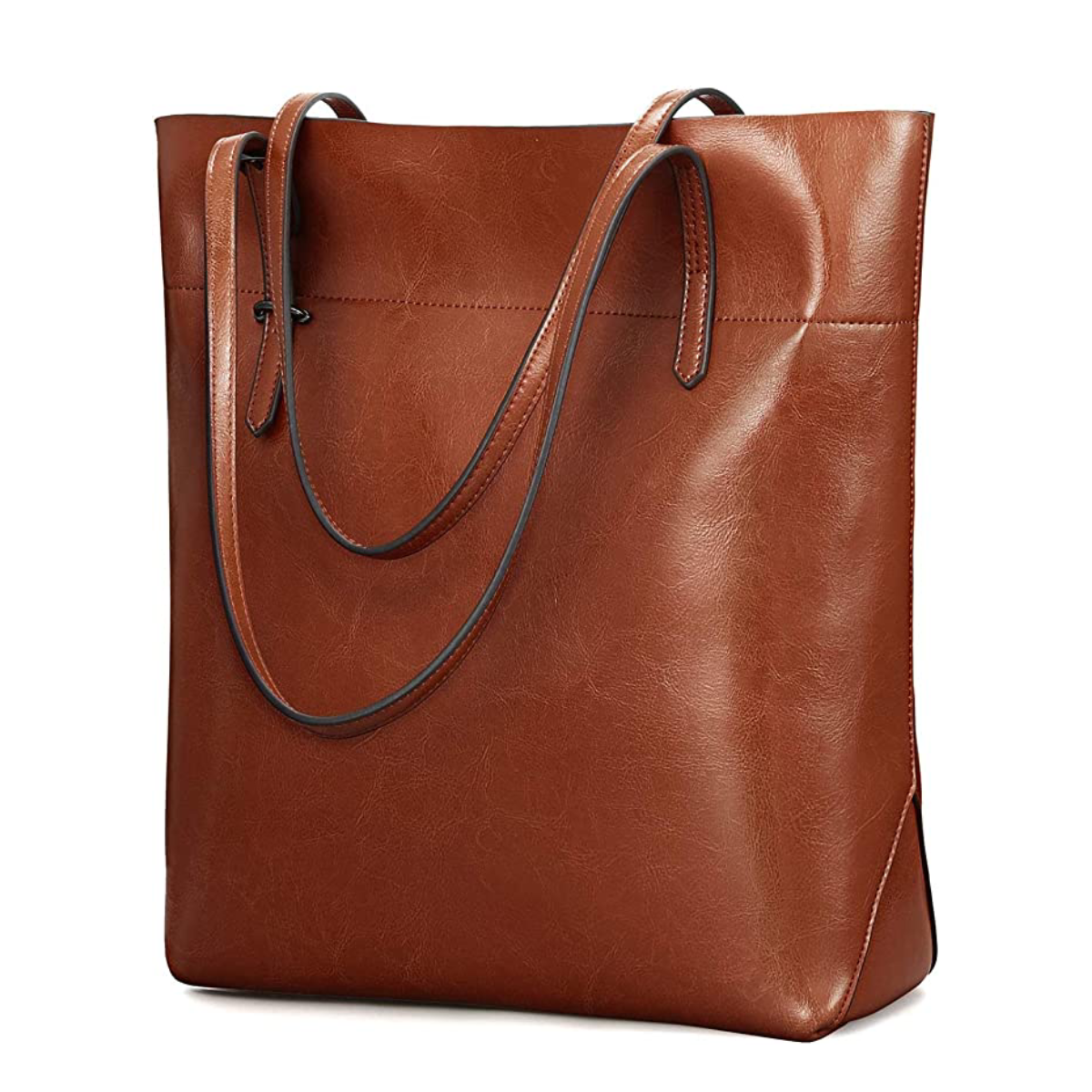 Calvin Klein Jacky Leather Tote / Handbag Yellow Designer Bag