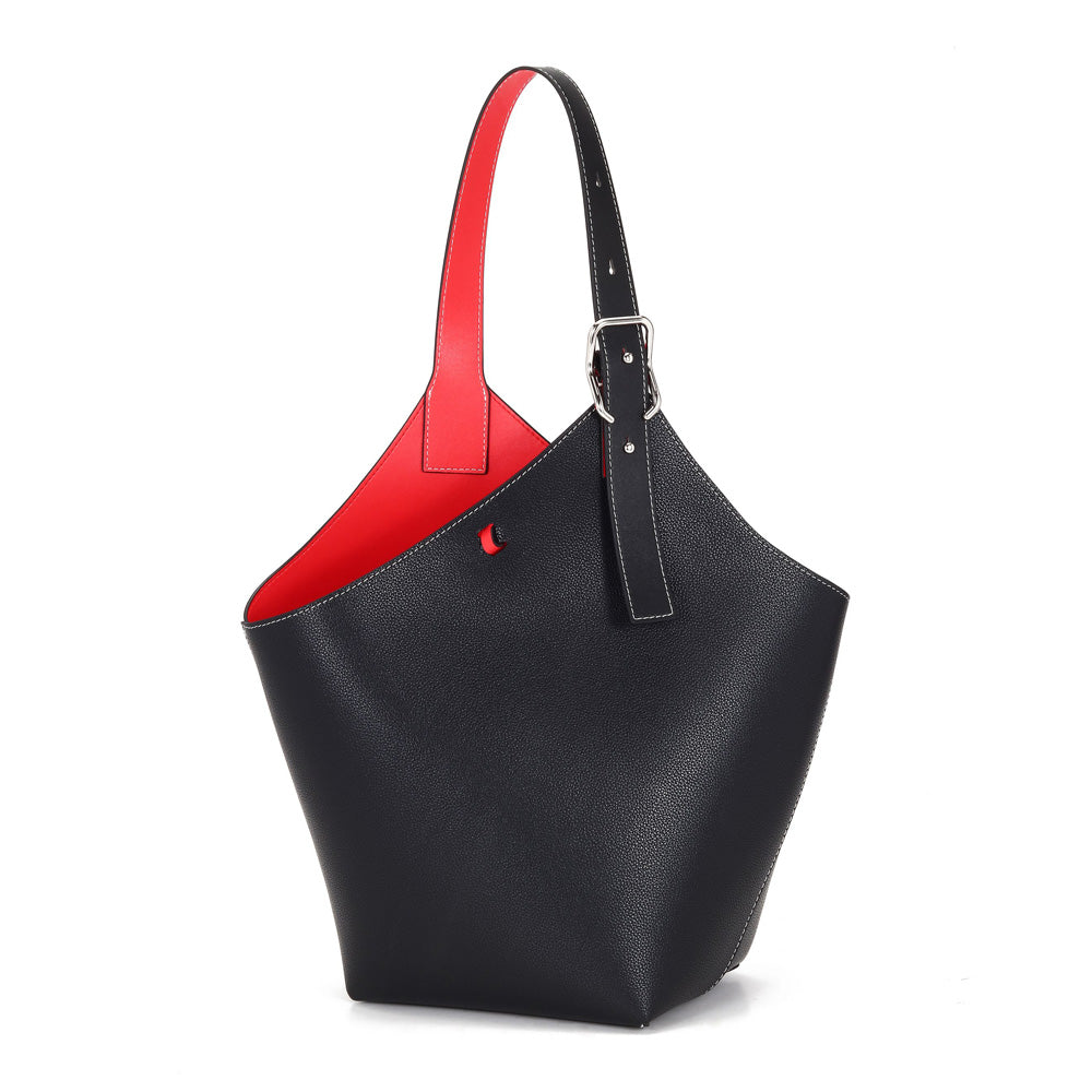 Maison De Beaute Marseille Mdbm Cholet deals Bucket Two Tone Leather Tote.